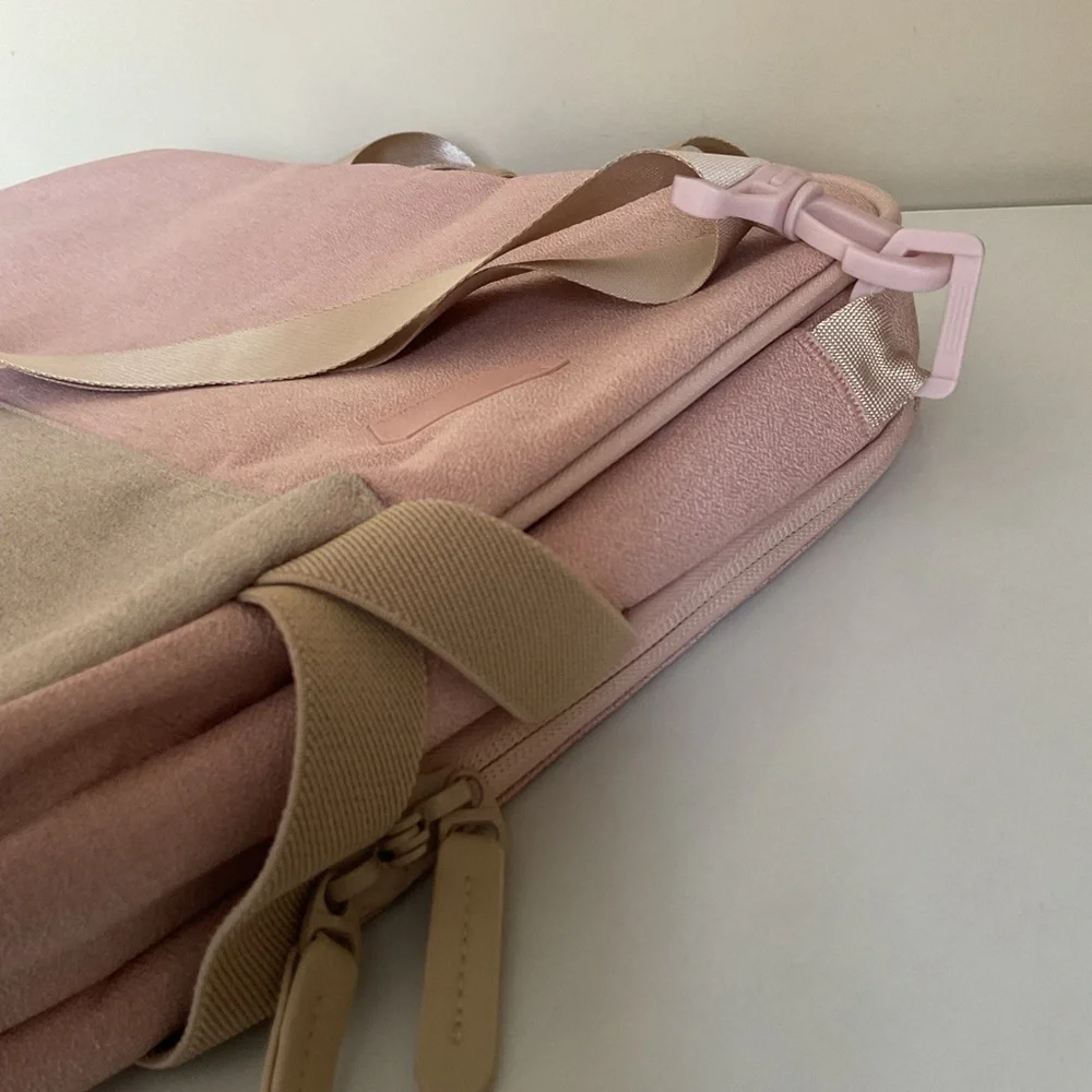 BAGSMART Pink Laptop Bag 15”-17” Work Travel Briefcase Messenger Organize New